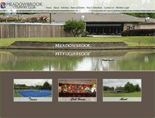 Tablet Screenshot of meadowbrookcountryclub.org